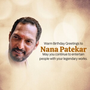 Nana Patekar Birthday Wishes Images, Poster, Banner, Status and Hd Photos 26 nana patekar birthday wishes images poster banner status